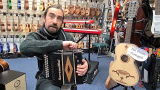 Ricardo playing a Serenellini Selli DG Melodeon  Hobgoblin Music Birmingham [upl. by Artemus98]