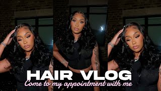 HAIR VLOG  WIG INSTALL BEST 13x6 BODY WAVE WIG EVER  PRE PLUCKED  PRE CURLED  ft westkiss hair [upl. by Richard]