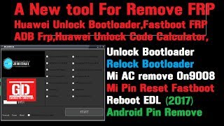 Huawei Unlock bootoader and Unlock Code Calculator and a tool for remove Frp on android 2017 [upl. by Rania]