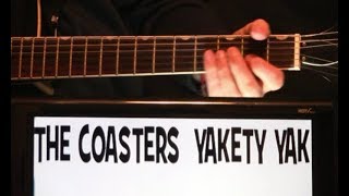 The Coasters Yakety Yak Dont Talk Back Guitar Chords Lesson amp Tab Tutorial with Sax Solo [upl. by Tletski866]