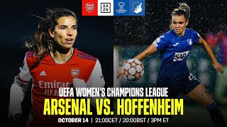 Arsenal  Hoffenheim  UEFA Womens Champions League Spieltag 2 Ganzes Spiel [upl. by Kirtap]