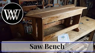 How To Make A Saw Bench  Hand Tool Woodworking project [upl. by Oriana]