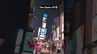 Time square 🥰 newyorkcity timesquarenightwalk travel citylife [upl. by Nevanod]