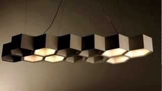 Luceplan Honeycomb Suspension Light System [upl. by Gerrie380]