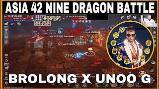 MIR4 Asia 42 nine dragon labyrinth battle  UNOO G alliance vs Brother long alliance [upl. by Encratia]