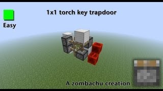 Compact 1x1 torch key trapdoor [upl. by Htebiram]