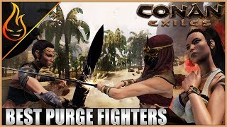 Fighter Purge Thrall Damage Values Conan Exiles [upl. by Lattie]