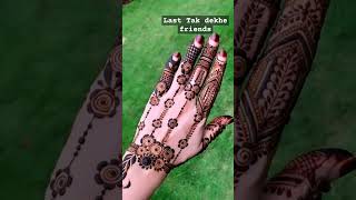 Smple mehndi design Henna YouTube short video [upl. by Ronoel717]