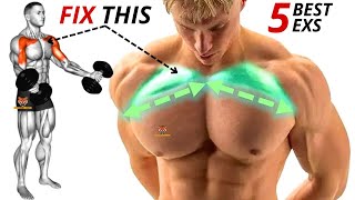 5 BEST UPPER CHEST WORKOUT AT GYM [upl. by Arakahs]