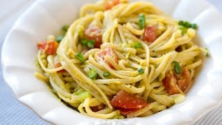 Quick Easy Avocado Pasta Recipe [upl. by Marice]