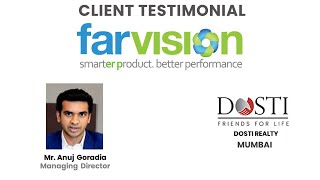 Farvision ERP  Real Estate CRM Software  Customer Reviews  Dosti Realty [upl. by Kai]