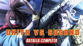 OKITA SOUJI vs SUSANO NO MIKOTO  BATALLA COMPLETA  Record of Ragnarok  Manga Narrado [upl. by Uamak506]