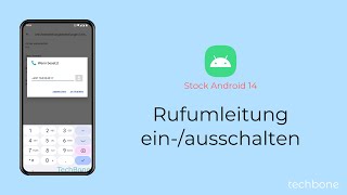 Rufumleitung einschalten oder ausschalten Android 14 [upl. by Kindig864]