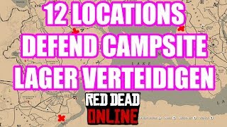 12 Locations Defend Campsite Lager verteidigen Red Dead Redemption 2 Online [upl. by Trevor448]