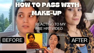 feminizing makeup  a message from my preHRT transition self [upl. by Kumar]