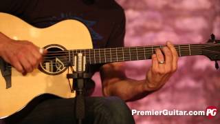 Review Demo  Lag Guitars Tramontane TSE701ACE [upl. by Nnitsuj43]