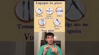 A linguagem dos pratos passe mensagens mudando os talheres 🍽️ Créditos cheffmuelleroficial [upl. by Meedan]