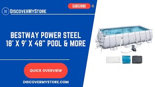 Bestway Power Steel 18 x 9 x 48quot Pool amp More [upl. by Gregory]