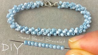 Easy Seed Bead Rope Bracelet Tutorial  Beaded Jewelry Making [upl. by Norbie]