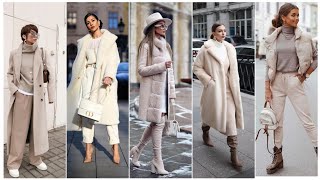 Stylish cold weather outfits For Women over 50  cute winter outfits Style  pretty Outfits 💖💖 [upl. by Aehcim846]