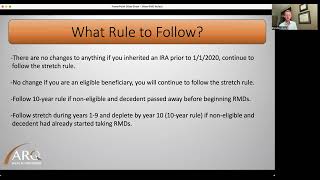 ARQ Finalized IRA Legislation on Inherited IRAs video [upl. by Allred346]