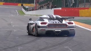 74 Million Koenigsegg One1  Powersliding Brutal Accelerations amp Downshifts [upl. by Yrtnej]