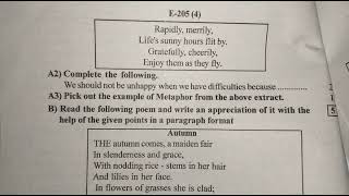 9th class First Semester Exam question paper pattern EnglishMid term exam question paper [upl. by Aimas]