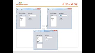 THIẾT KẾ JLIST JCOMBOBOX JTABLE [upl. by Dionne]