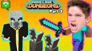 Minecraft Dungeons Part 3 Evoker Battle [upl. by Ysnil]