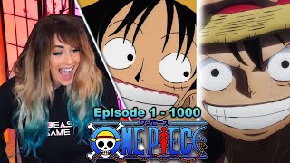 1 Second from 1000 Episodes of One Piece REACTION [upl. by Llertram]