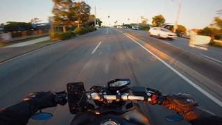 Sunrise Cruise Pt1  YAMAHA MT09 AKRAPOVIC  QUICKSHIFTER 4K [upl. by Daisi]