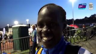 Lonah Chemtai Salpeter after winning the 2018 European 10000m Cup [upl. by Aikemot]