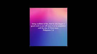 Philippians 16  Bible Verse  Pls Sub [upl. by Leeanne107]