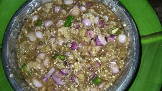 Kathirikai Masiyal  Brinjal Recipe  Smoked eggplant Masaiyal [upl. by Ruthy669]