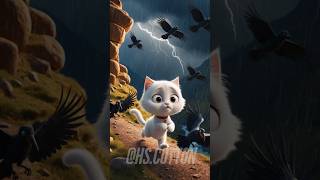 Lost Kitten in Danger cat​ cute​ kittten​ catlover​ cutecat​ aicat​ ai​ sadstory​ [upl. by Leiuqese]