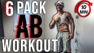 6 PACK ABS WORKOUT 10 MIN [upl. by Eneliak]