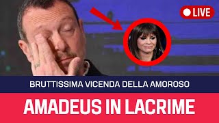 Sanremo Amadeus in lacrime per Alessandra Amoroso [upl. by Marou39]