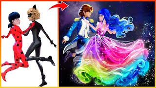 Miraculous Ladybug Catnoir Transformation In Party  Miraculous Cartoon Art  Fashion Wow [upl. by Elfie]