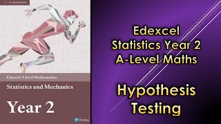 Edexcel ALevel Maths Statistics 2  Hypothesis Testing for the Normal Distribution [upl. by Iver43]