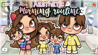 Aesthetic Family Morning Routine☀with voice🔊Avatar World [upl. by Hy911]