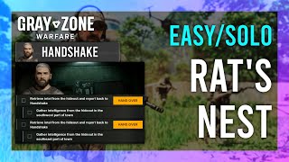 Rats Nest  Handshake  Gray Zone Warfare GUIDE  QuickSolo  Mission Tutorial [upl. by Golding]