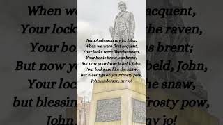 John Anderson My Jo  Robert Burns poetry poem asmr voice scottish scottishpoetry [upl. by Maggee860]