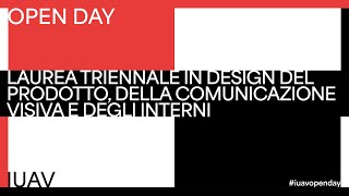 Iuav Open Day 2024 – triennale in Design del Prodotto della Comunicazione visiva e degli Interni [upl. by Johannah]