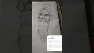 song Ravindranath Tagore drawing [upl. by Kizzie]