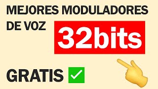 🥇 5 MEJORES MODULADORES DE VOZ 32 BITS GRATIS 2021 FUNCIONA 😲 [upl. by Kaasi728]