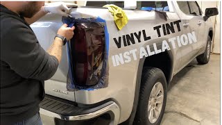 Tinting taillights with vinyl  2020 GMC Sierra [upl. by Ennovart374]