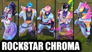 All Heartsteel Skins Exclusive Rockstar Event Chromas League of Legends [upl. by Allesor]