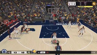 Game winner Indiana Pacers vs Los Angeles Clippers Playing out online NBA 2K 25 [upl. by Dmitri540]