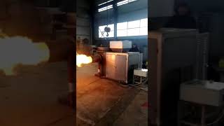 Biomass stove Biomass boiler burner Biomass pellet burner [upl. by Arbmahs]