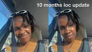 10 months loc update  conditioning my locs flat locs and finally going to a loctician [upl. by Robinet]